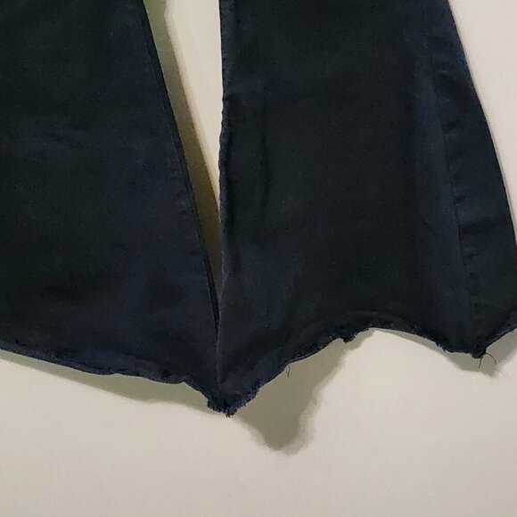 Judy Blue super flare jeans size 11/ 30 Raw hems bell bottom - Picture 3 of 16